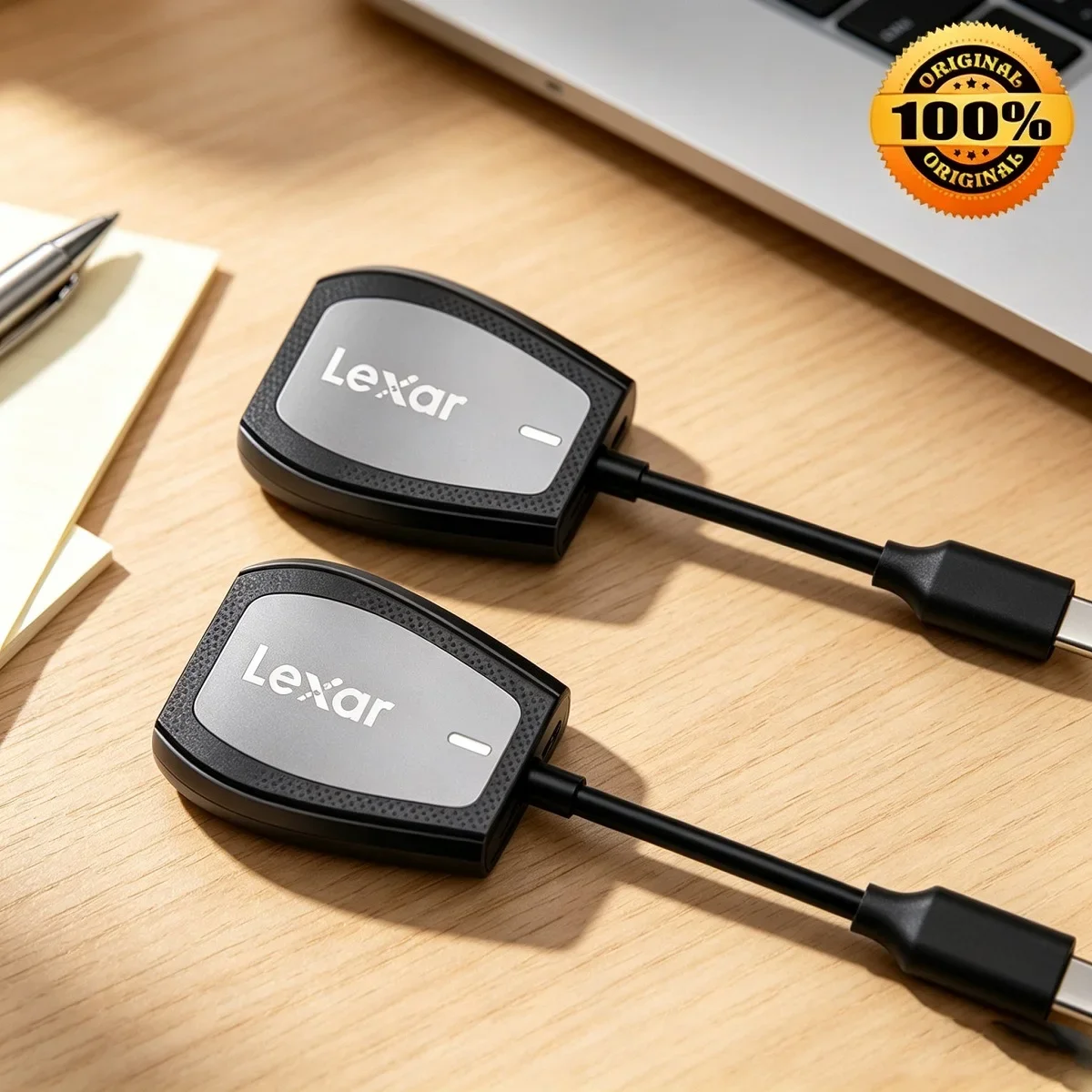 Lexar High Speed Reader USB-C 2-in-1 Card Reader LRW470U USB 3.2 Gen 1 for SD SDHC SDXC MicroSD MicroSDXC UHS-II Memory Card