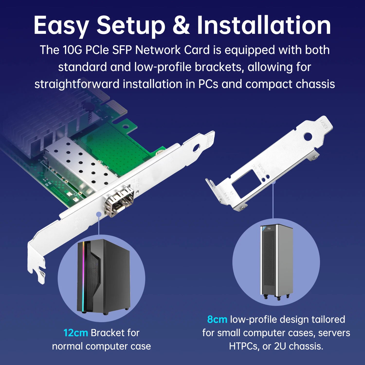 محول شبكة إيثرنت 10 جيجا بايت X520-DA1 82599EN 1xSFP + منفذ PCIe X4 X8 X16 M.2 مدعوم لخادم Windows 7 8 10 VMware