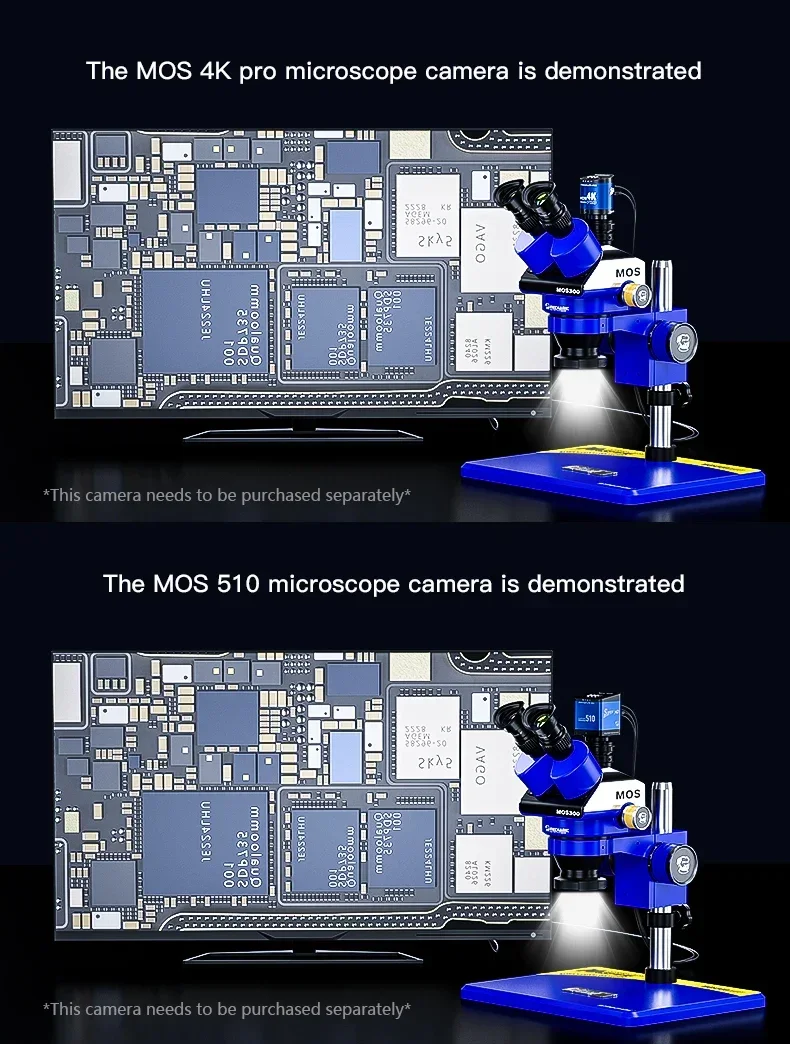 MECHANIK Trójokularowy mikroskop stereoskopowy MOS300-B11 HD Elektroniczny powiększony 6-45X Ciągły zoom Stereofoniczny trójokularowy adapter CTV