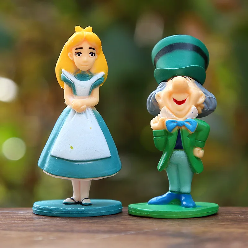 6pcs Alice Wonderland Style Figures,Classic Movie Character Mini Figurines,Home&Desk Decor Ornament,Birthday Gift for Children - view 4