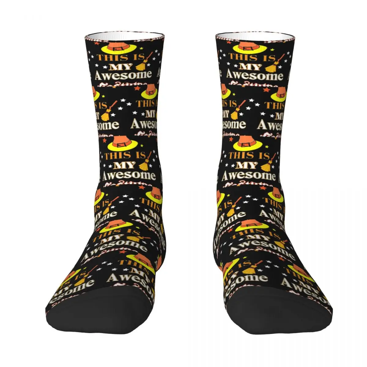 This Is My Awesome Costume Halloween Socks Harajuku Stockings All Season Long Socks Accessories for Man Woman's Birthday Present