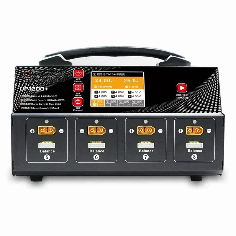 

Eight-way plant protection smart charger with screen/total power 1200W; charging current: 25A