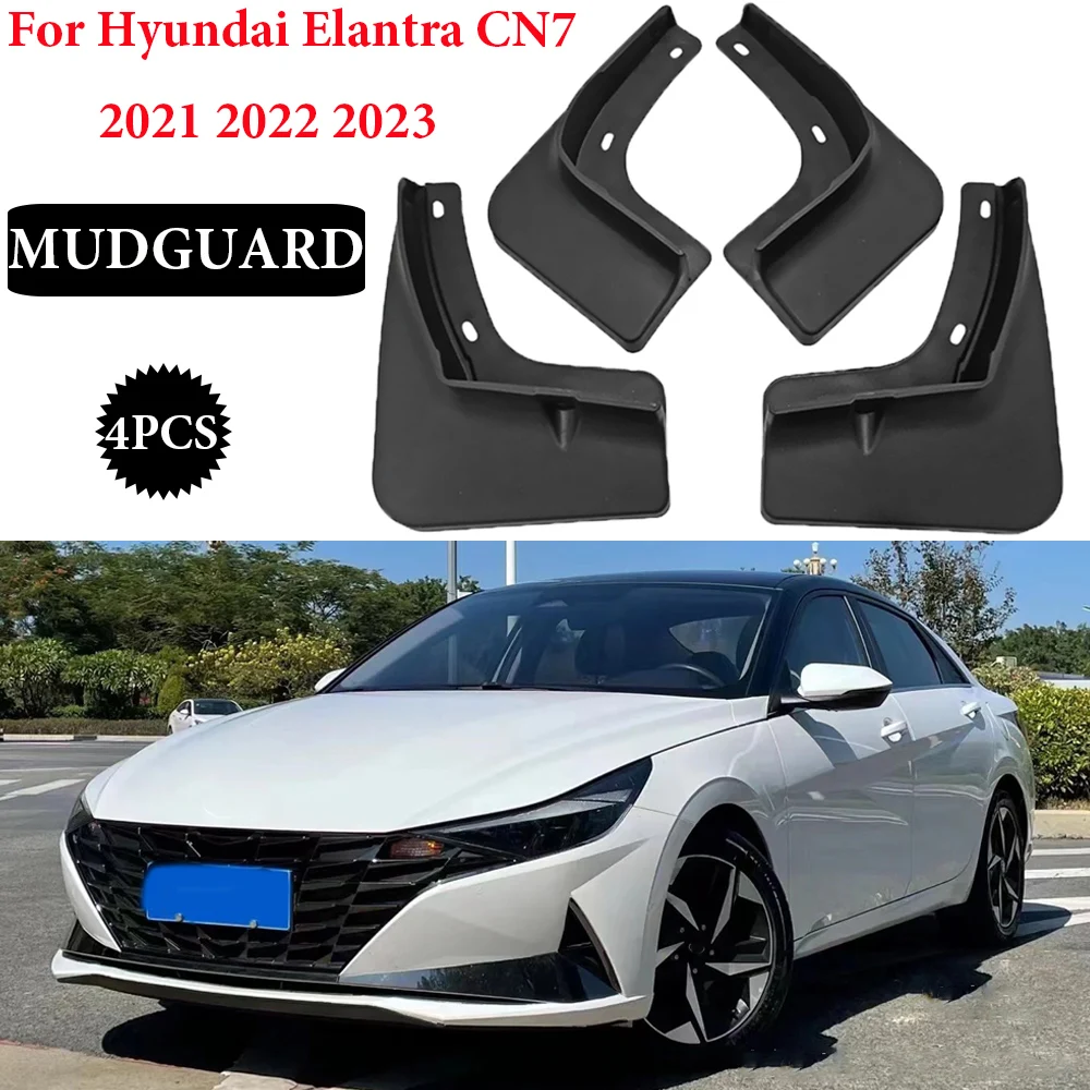 

New upgrade for Hyundai Elantra CN7 2021 2022 2023 Avante i30 Sedan Car Mudflaps Splash Guards Mud Front Rear Fender Mudguards