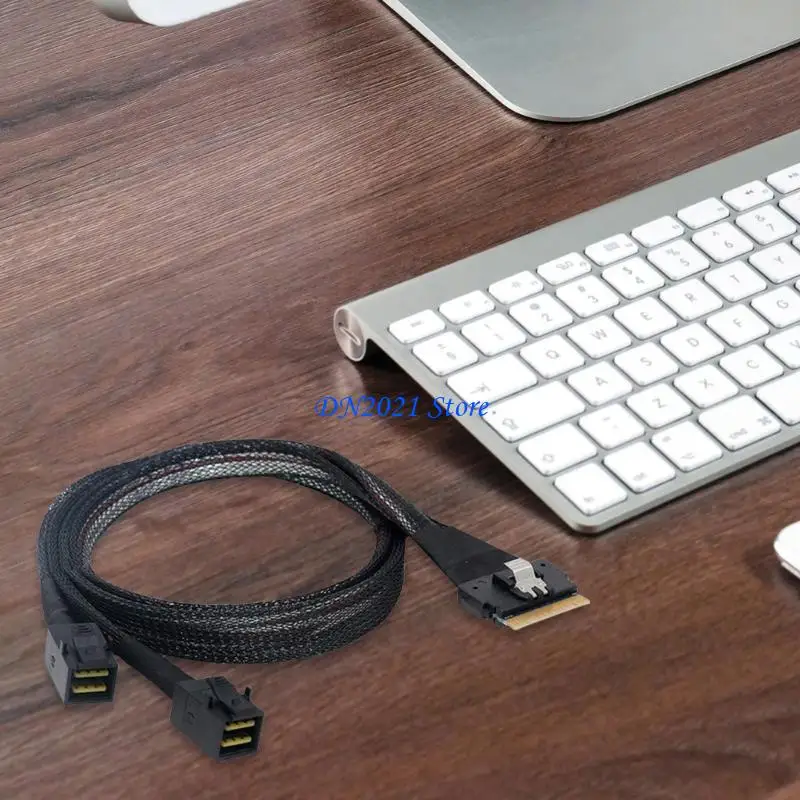 F3KE SFF-8654 to 2x SFF-8643 Split Cable Flexible Server Array Card Cable Fast Data