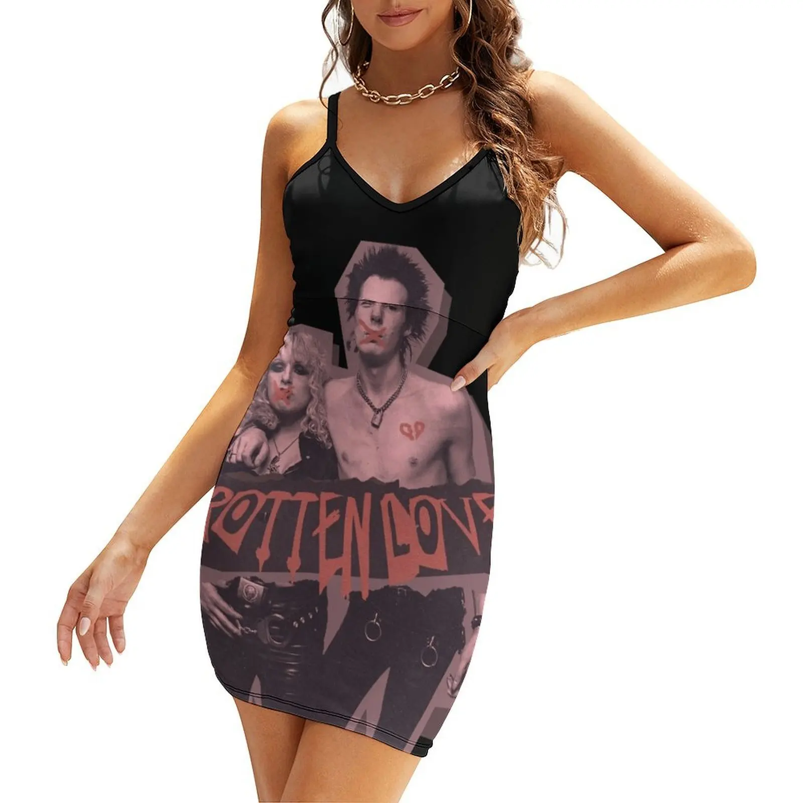 

SID AND NANCY ROTTEN LOVE Sling Dress summer women's suit dresses summer woman 2025 dresses ladies 2025 summer