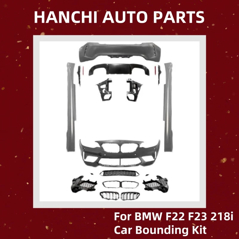 

HANCHI Car Body Kit For BMW 2 Series F22 F23 218i modified M2C Bonnet Cover Front Bar Bumper Side Skirt Car bounding kit