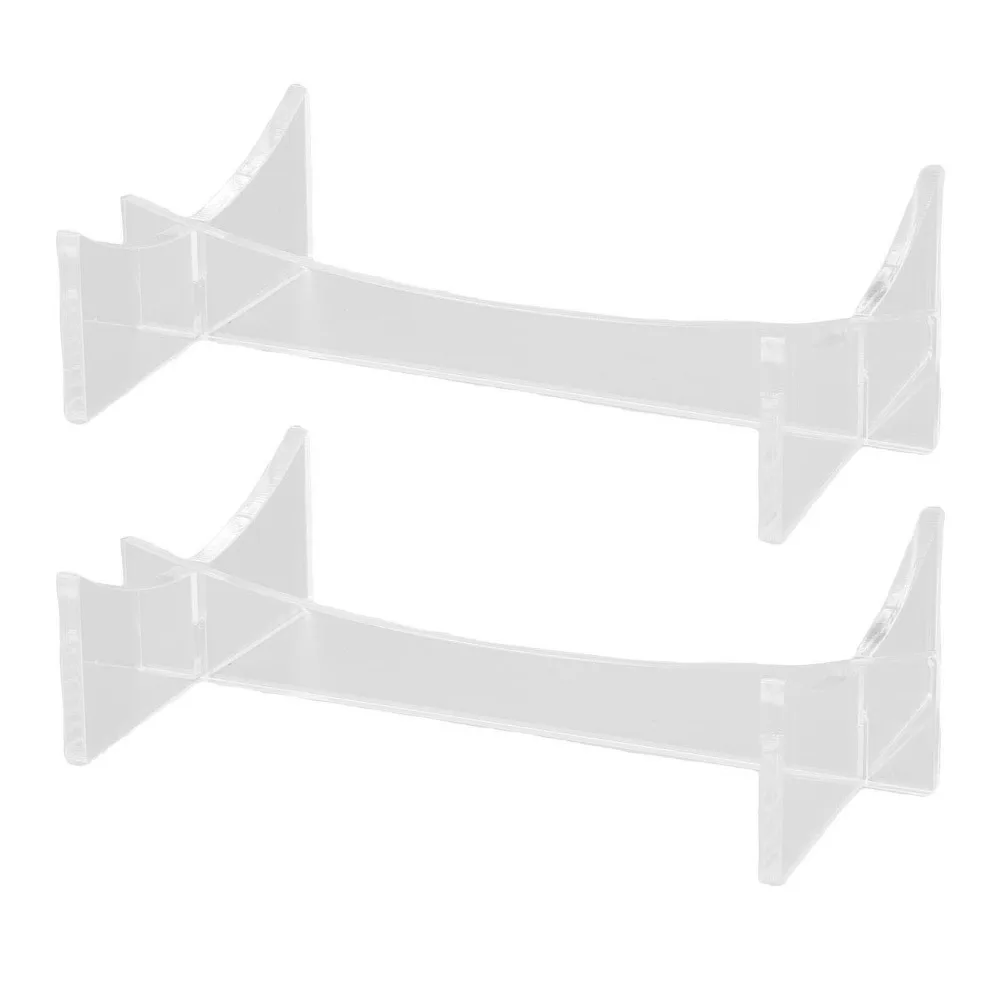 2 Pcs Transparent Football Display Stand Acrylic 15x8.9x3.4cm Acrylic Display Holder Sports Ball Display Stand Retail Display