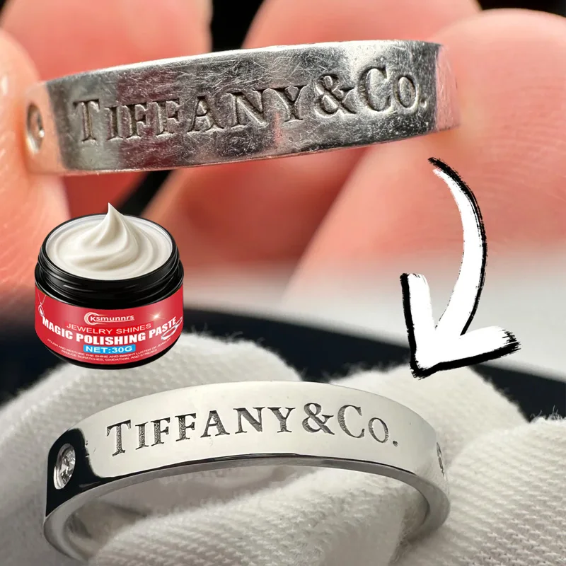 Jewelry Polishing Cream Gold Silver Jewelry Cleaner and Shine Restorer for Rings Necklaces Bracelets and Earrings