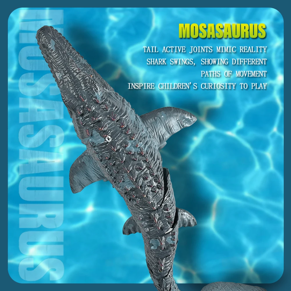 Remote Control Dinosaur For Kids Mosasaurus Diving Toys Rc Boat With Light Spray Water For Swimming Pool Lake Ocean Protector