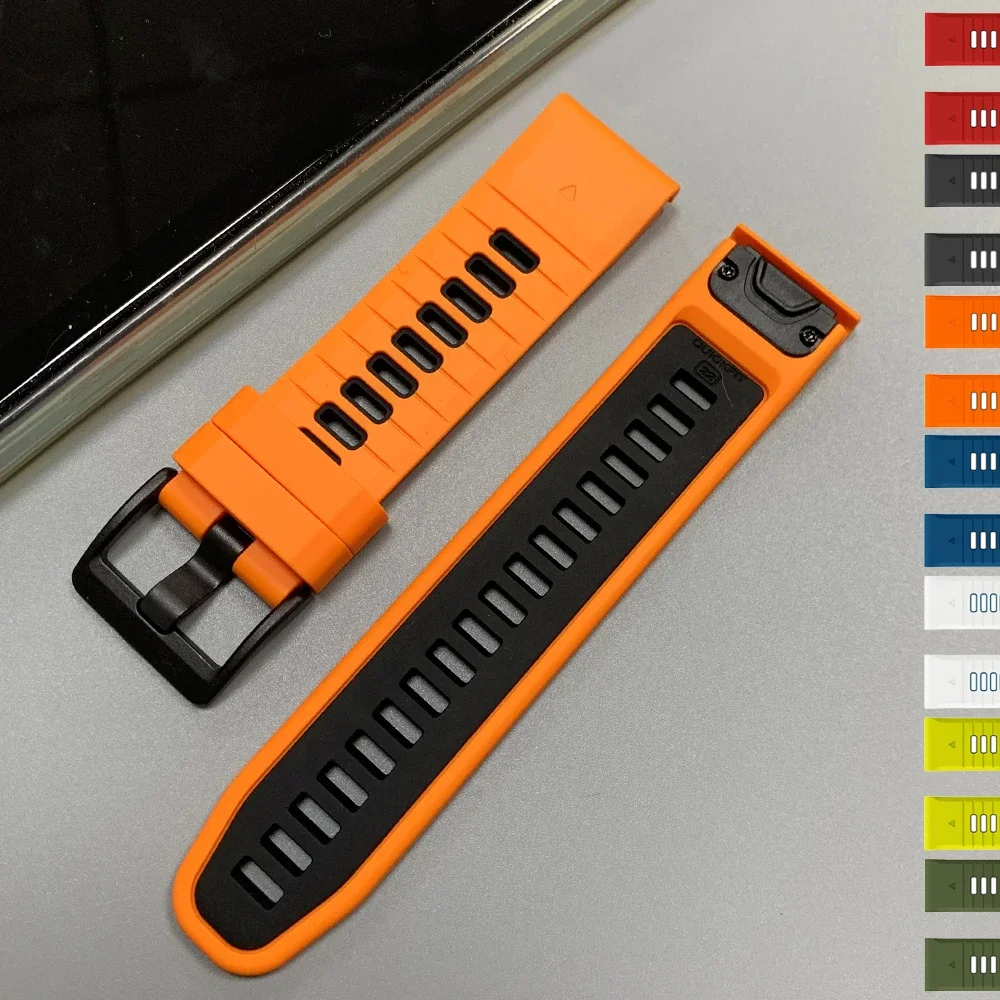 22mm 26mm Sport-Silikonarmband für Garmin Enduro/Epix Tactix 8 Instinct 3 Forerunner 970/Fenix 7X/7 8 PRO 8x QuickFit Uhrenarmband – Detail 17