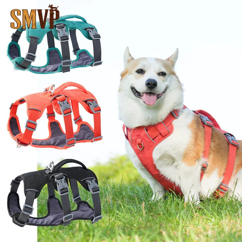 

Explosion-proof Shock-absorbing Protective Pet Harness Reflective Vest-style Dog Harness for Small and Medium-sized Dogs