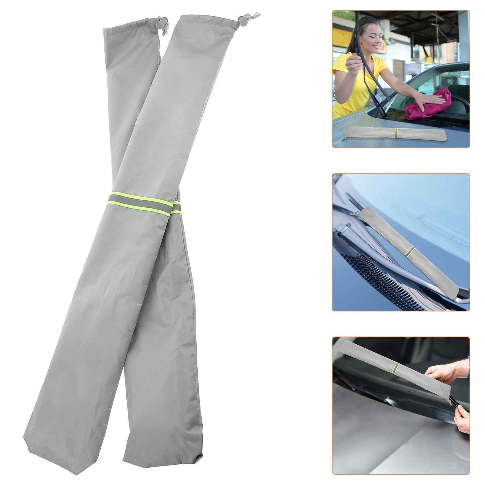 

1Pair Waterproof Car Windshield Wiper Covers Bird Droppings Snow Ice Protection Winter Accessories for Cars Suvs