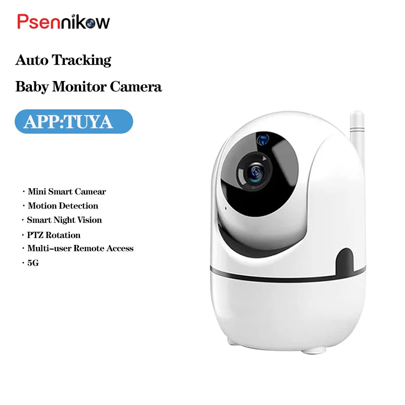 

IP Camera Smart Home Baby Monitor 1080P HD Security Camera Auto Tracking Network Wireless Surveillance Night Vision WiFi Camera