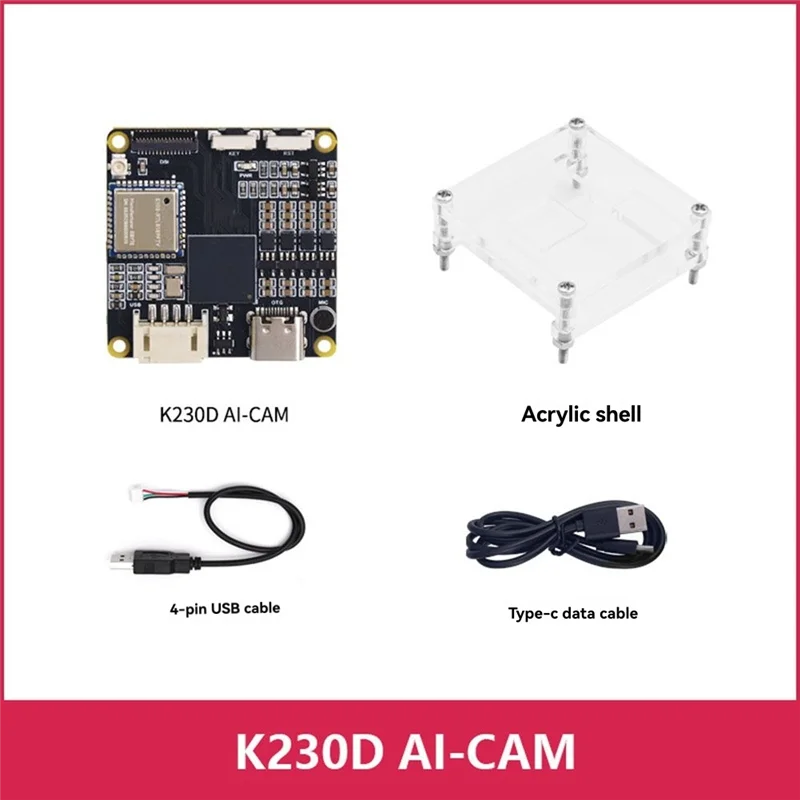 ABZW Canmv K230D For Intelligence Robot Vision Recognition Camera Module C908 RISC-V Motherboard AI-CAM Development Board