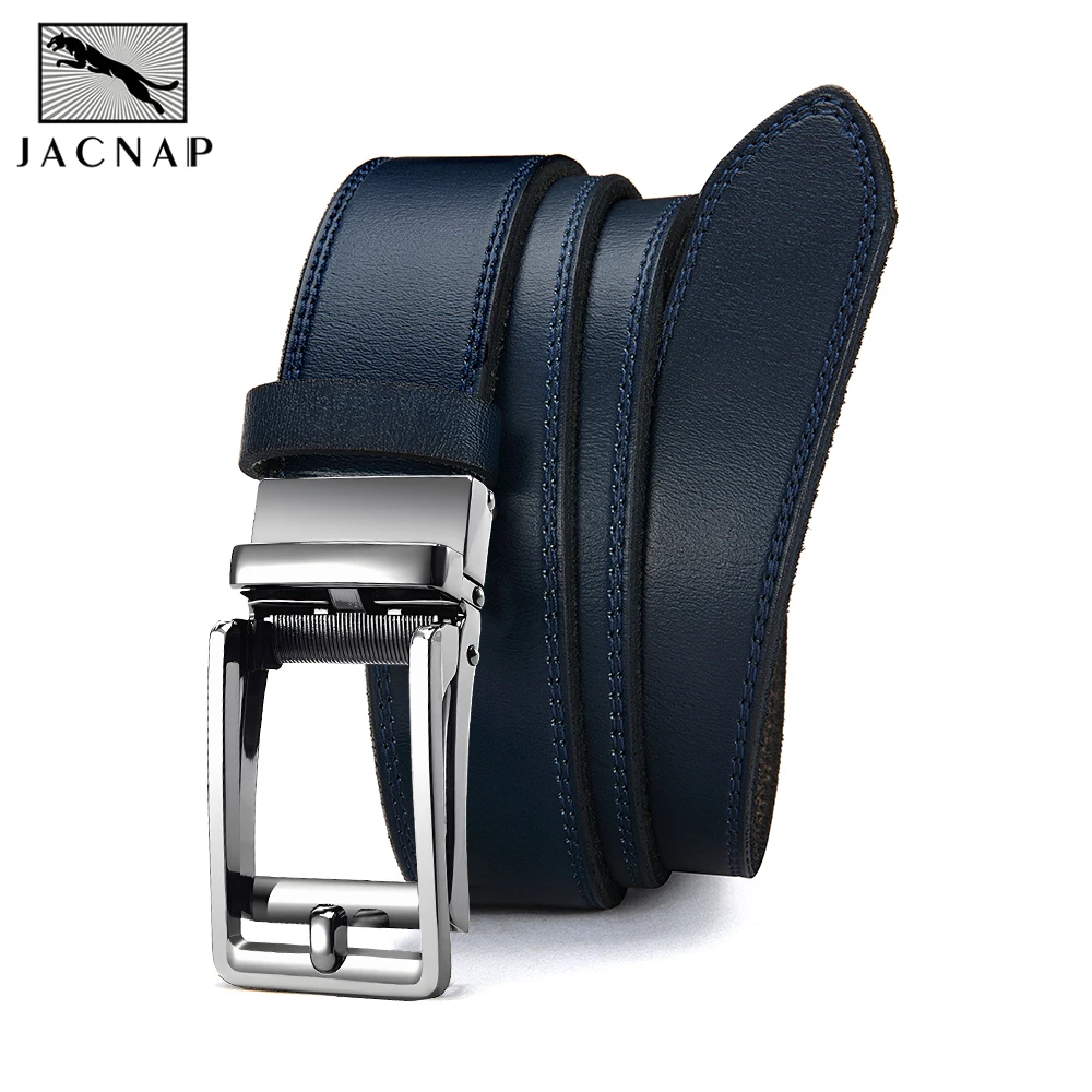 

Men Fashion Belts Quality Genuine Luxury Leather Belt for Jeans Pairing Male Strap Male Metal Automatic Buckle Tailored To Fit