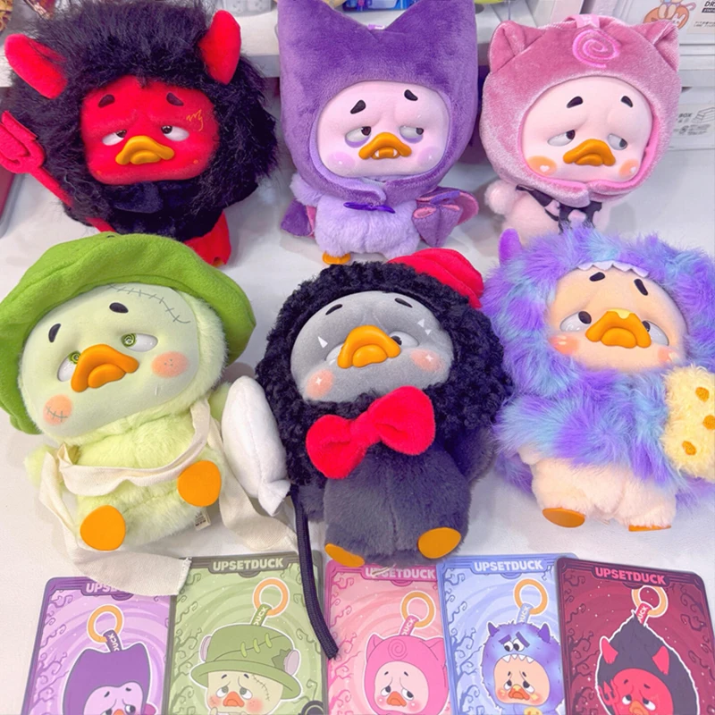 Upsetduck Colorato Giocatore Anatra Serie Cieca Scatola Simpatico Anatra Vinile Peluche Scatola Mistero Anime Bambola Portachiavi Borsa a Sorpresa Ciondolo Giocattoli