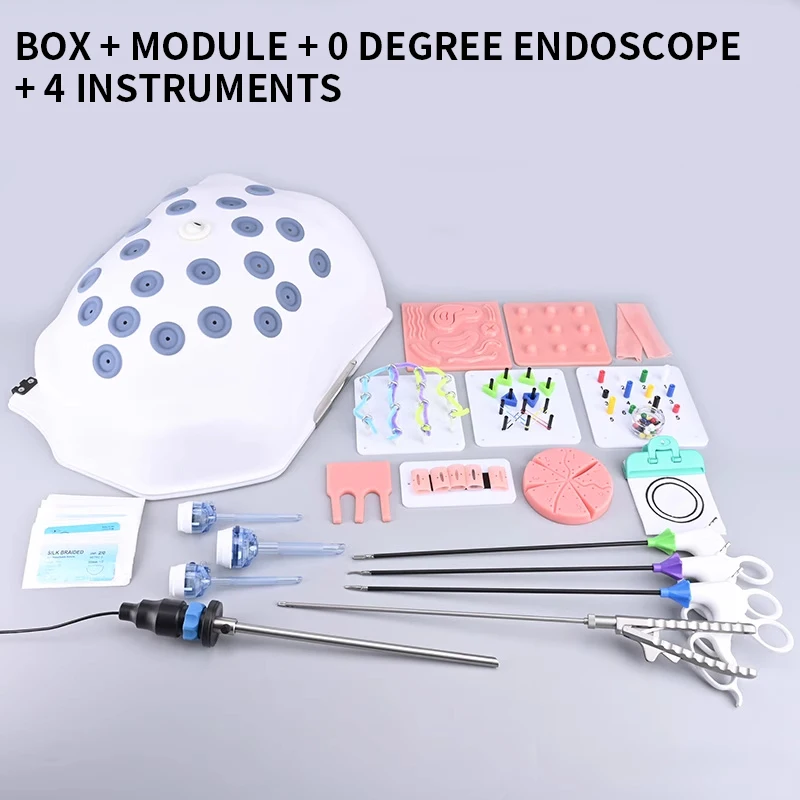 FLS Laparoscopic simulator Belly Training Box with HD Camera and Laproscopy Simulated Instruments for Teaching and Practice