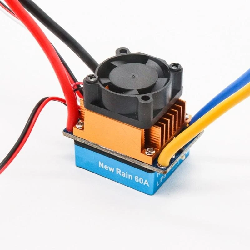 Brushed Motor Electronic Speed Control RC Dustproof ESC 480A for 1/10 Remote Control Car Model Toy RC Ship Accessories 15UB