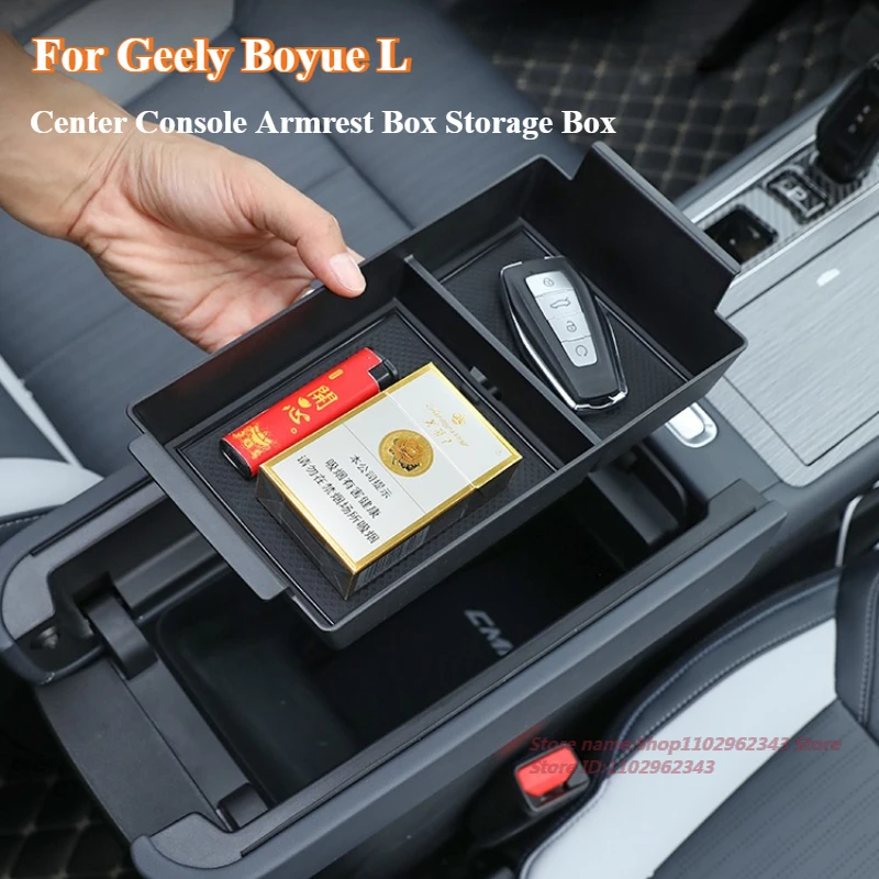 

For Geely Boyue L Atlas L 2024 Center Console Armrest Box Storage Box Organize Car Interior Modified Accessories
