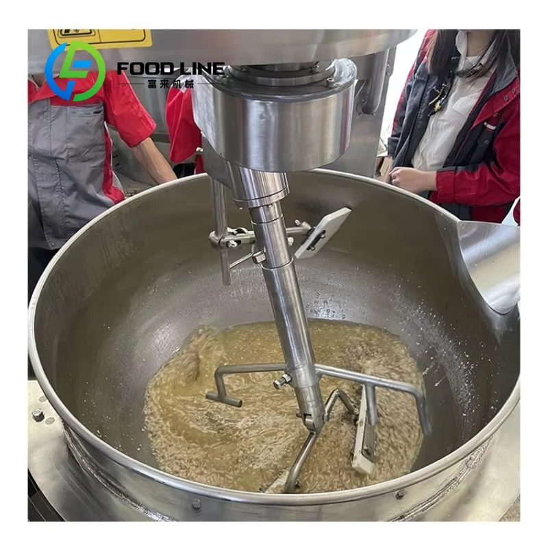 Customized Factory Supply Electric Jacketed Kettle With Mixer Commercial Cooking Machine
