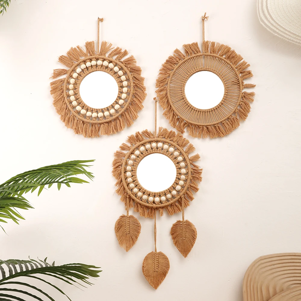 Round Wall Mirrors Room Decor - Rattan Mirror Round recension och pris