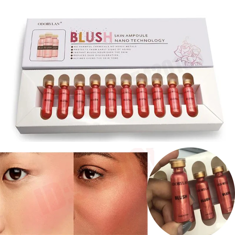 5ml Blush BB Cream Glow Ampoule Serum Kit Korean cosmetics Dermawhite Brightening Serum For Skin Blush Natural Nude Concealer