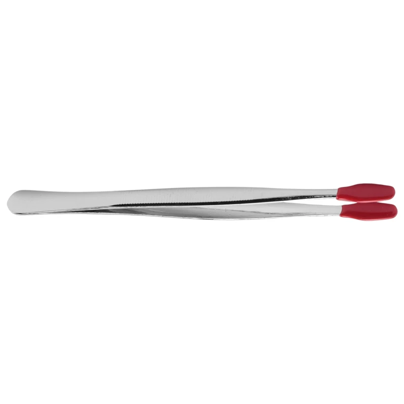 2 pezzi di pinzette con punta in gomma pinzette di precisione in Silicone PVC strumento per pinzette artigianali per Hobby industriali da laboratorio