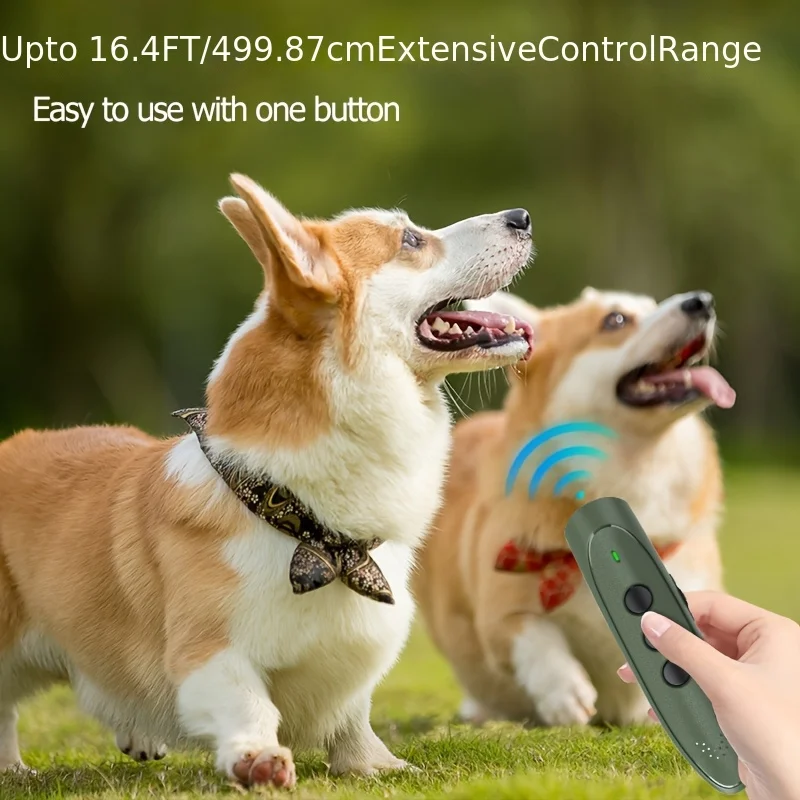 Ultrasonic Pet Dog Repeller Anti Barking Stop Bark Training Device High Power Dog Training Repellents With USB Rechargeable view 3