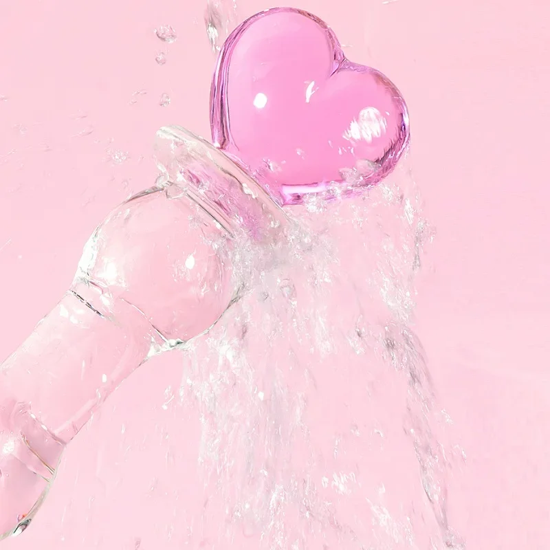 Liefde fee stok Kristallen Glazen Dildo Penis Kralen Anale Plug Butt Plug Speeltjes Voor Man Vrouw Koppels Vaginale En Anale Stimulatie