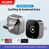 New XUDA 2 in 1 Wireless CarPlay Adapter&Android Auto Wireless Adapter, 5Ghz WiFi Type-C/USB Plug Play CarPlay Wireless