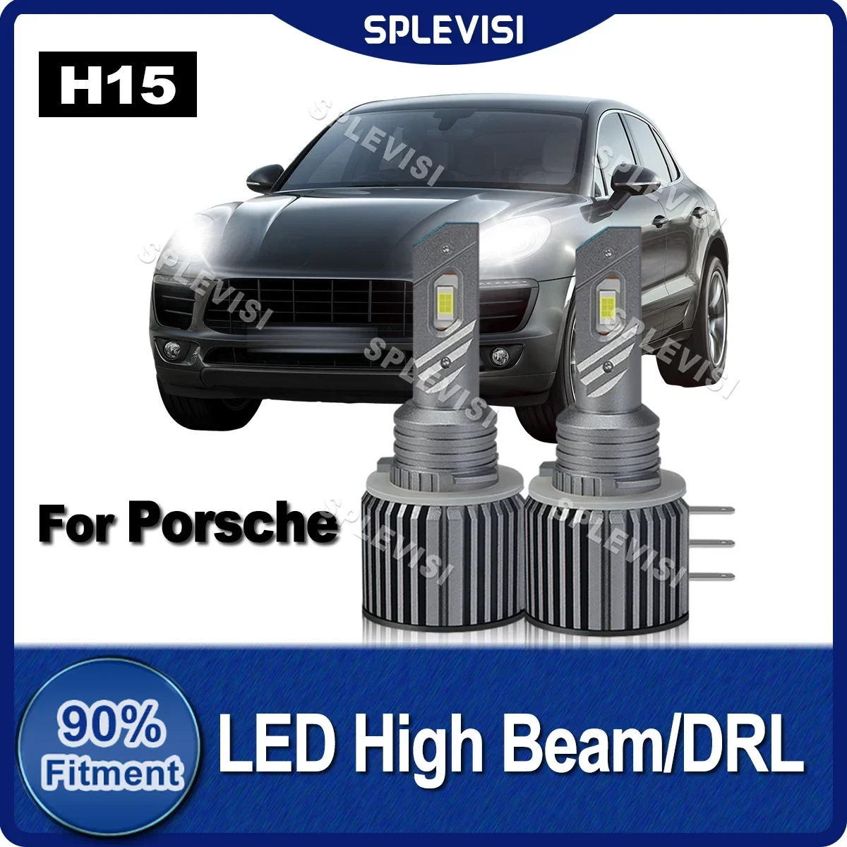 

Car H15 LED High Beam/DRL Day Running Light Bulbs Canbus For Porsche Macan 95B 2014 2015 2016 2017 2018 2019 2020 2021