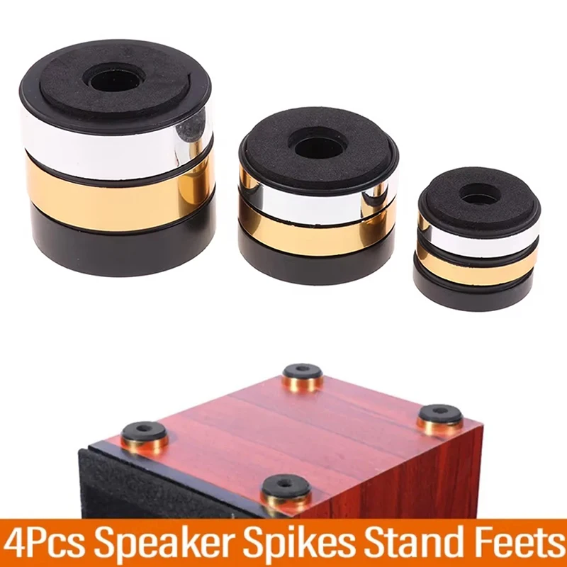 4Pcs Speakers Repair Parts Accessories For Home Theater Sound System Speaker Stand Feets Audio Active HIFI Speaker Spikes Stand