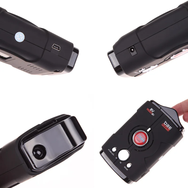 Best Car Recorder & Car Rad Detector V8-Plush 360 Degree Full Band X K Ka VGR Anti Laser Signature English Orย Russian Language