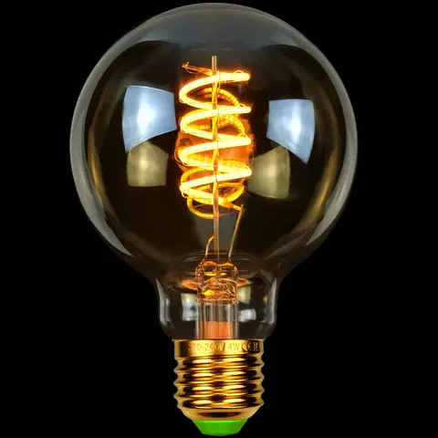 TIANFAN-bombilla Led Vintage G80/G25 Edison, 4W, regulable, 220V, 110V, E26, E27, filamento en espiral, luz decorativa, amarillo cálido