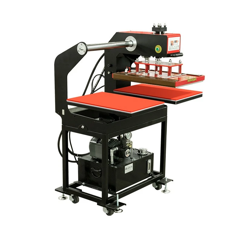 Semi-automatic hydraulic double-station heat transfer machine, heat transfer hot drill