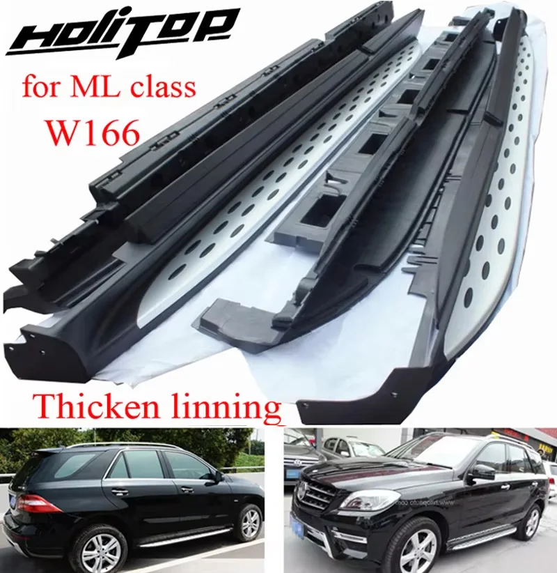 OE model side step bar running board for Mercedes-Benz ML ML350 ML450 W166 2012-2015,ISO9001 supplier,Thicken,original design,