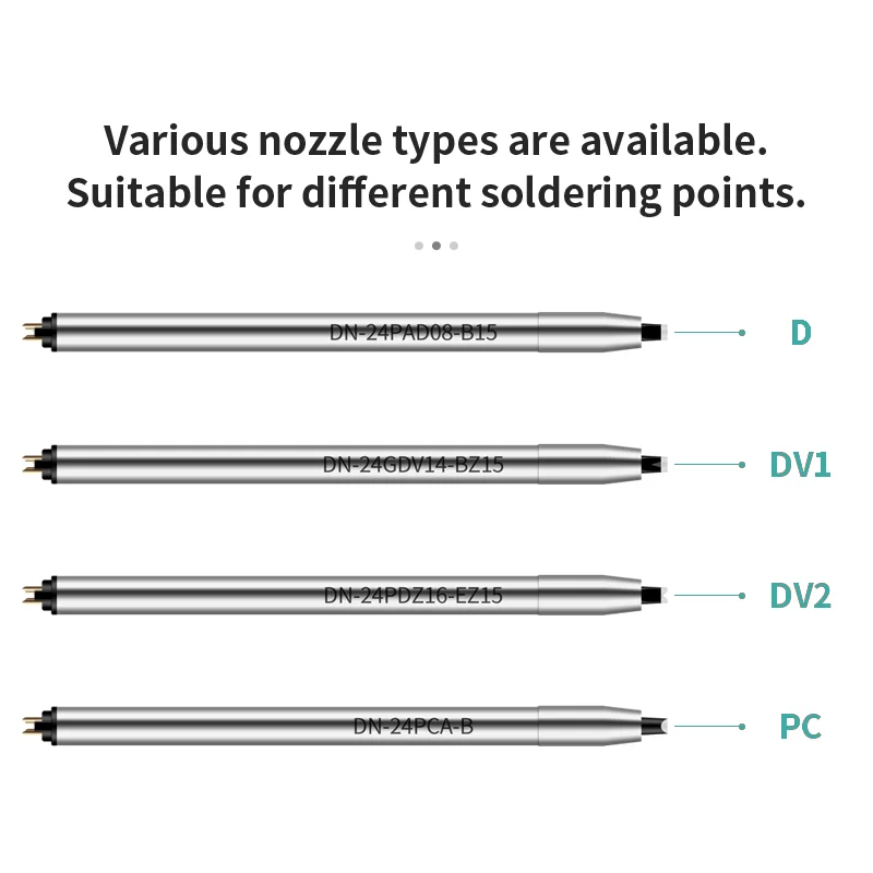 DCN/DN Series Lead-Free DCN-20D Long Life Soldering Iron Tips Welding Nozzle For Apollo Seiko Automatic Soldering Robot Machine