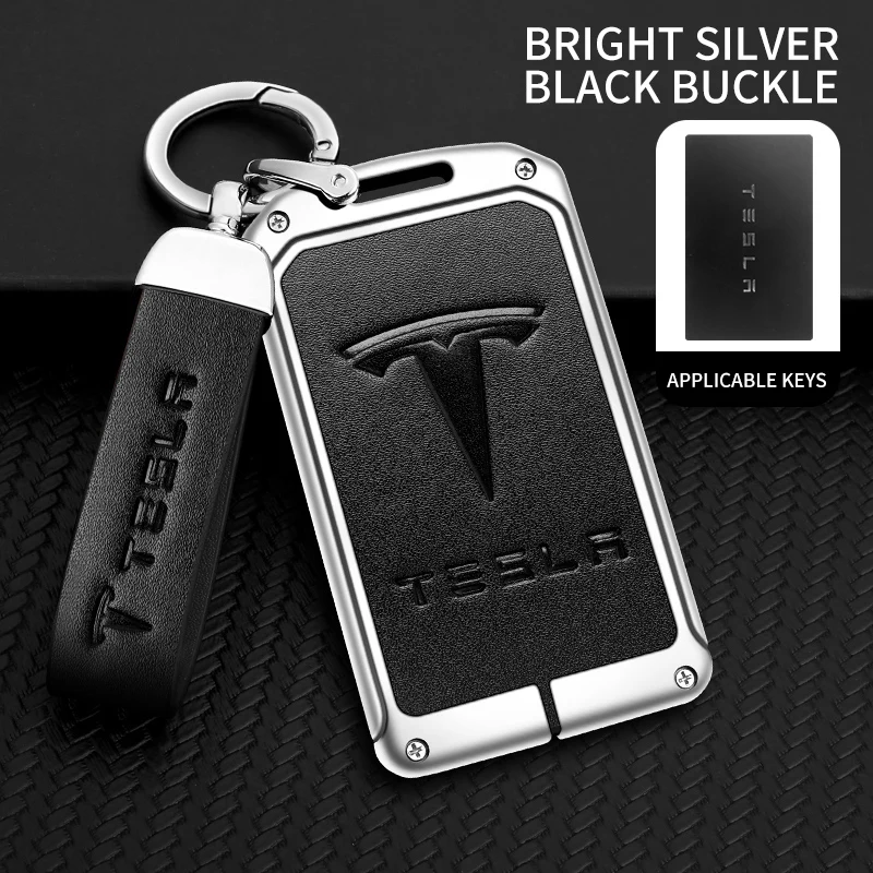 Zinc Alloy Car Smart NFC Card Key Case Cover Protector Holder Shell For Tesla Model 3 Model S Model X Model Y Auto Accessories