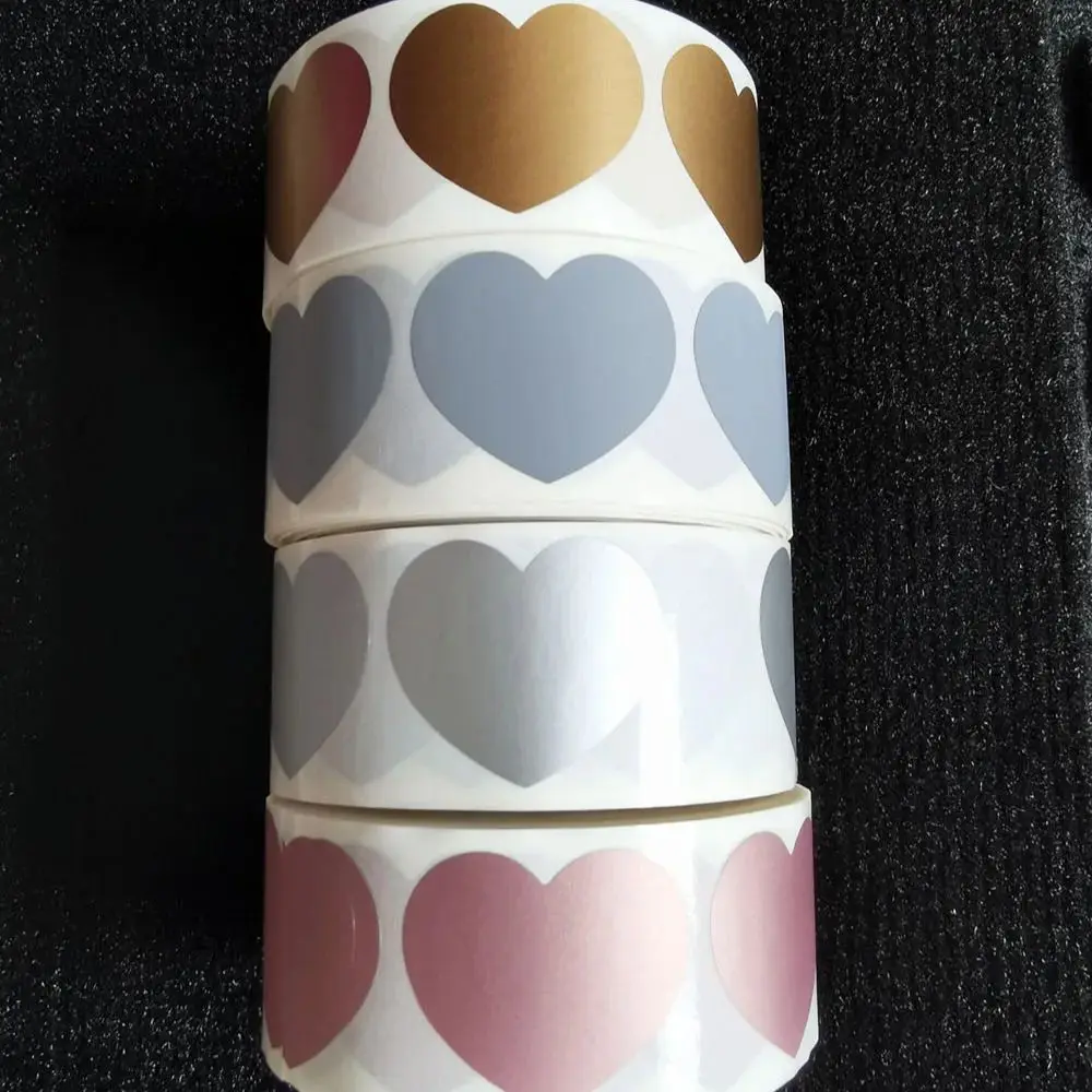 

1000 шт./рулон, 30*35 мм, золотые или серебряные стикеры-сердечки для стирания, с секретной надписью/для свадьбы/игры для влюбленных, этикетки-наклейки для стирания