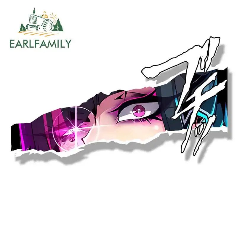 EARLFAMILY Street Punk Juri Han Fanart Car Sticker Arcade Game NSFW Sketch Waifu Decal JDM Cartoon Peek Girl Graffiti Stickers