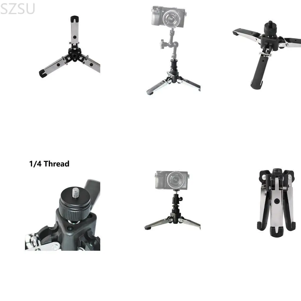 

Регулируемая подставка для штатива SZSU для камер с винтовой опорой 1/4 дюйма и прочной алюминиевой конструкцией для различных