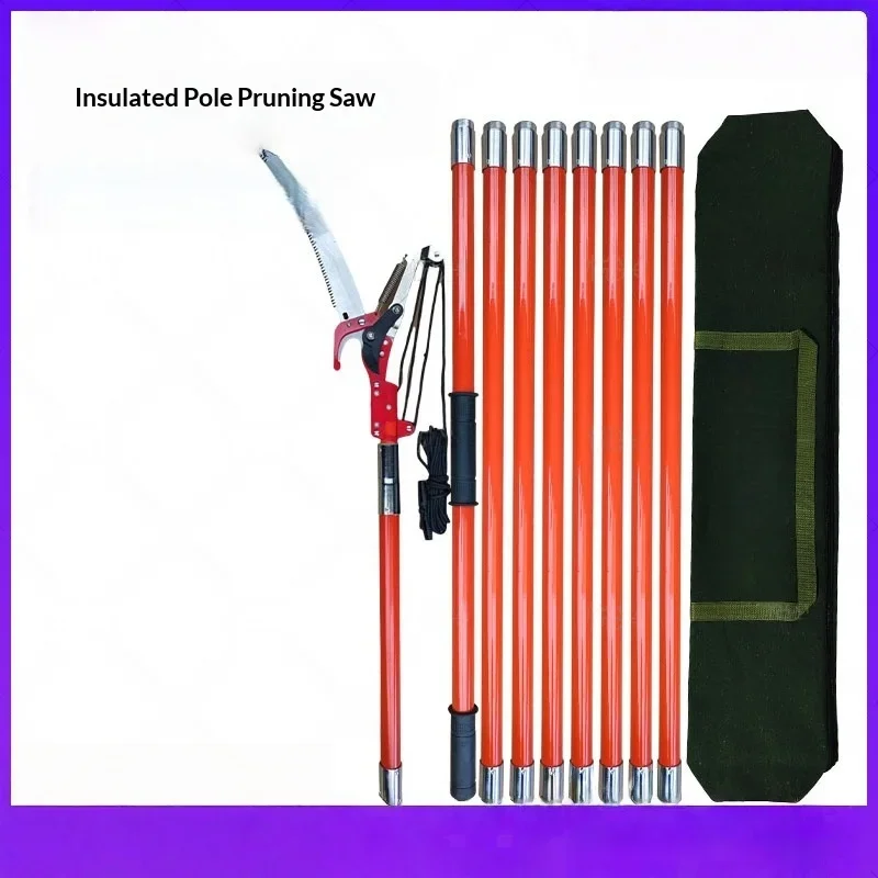 Pruning Saw, High-Branch High-Altitude Pruning Shears, Garden Fruit Tree 2-8 Meter Connecting Extension Pole, Tree Pruning Tool