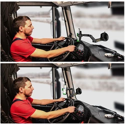 Truck Mobile Phone Holder Multi-Function Bus Universal Windshield Mobile Phone Mount Dashboard Phone Holder Stand