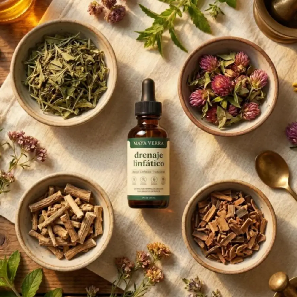 Maya Verra Traditionelle Botanische Flüssige Lymphdrainage-Tropfen Reduzieren Schwellungen Tägliche Beschwerden Tägliche Körperpflege Honiggeschmack – Detail 9