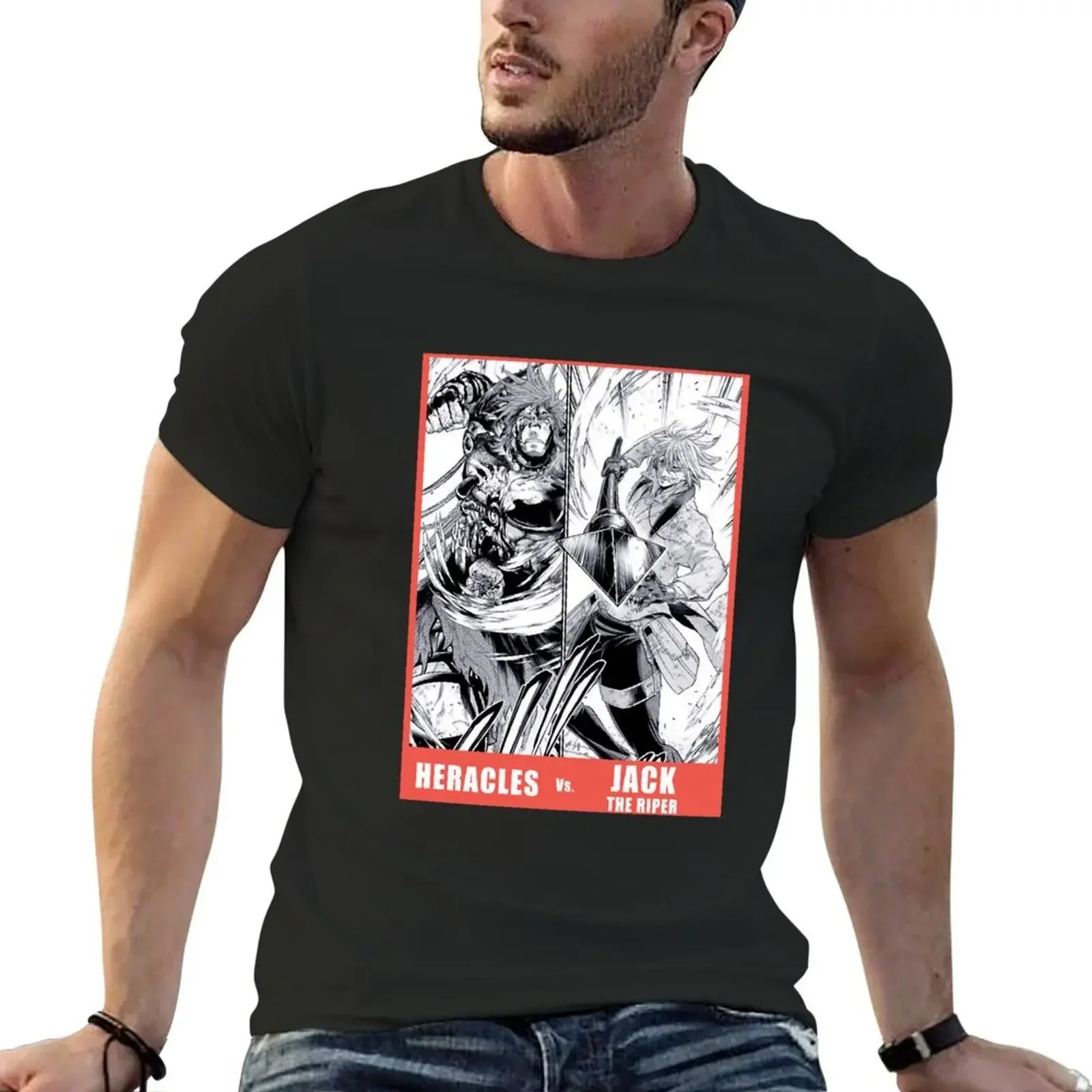 

Music Vintage Retro Jack The Ripper Vs Heracles Love You Fans T-Shirt anime t shirts Men's t shirts