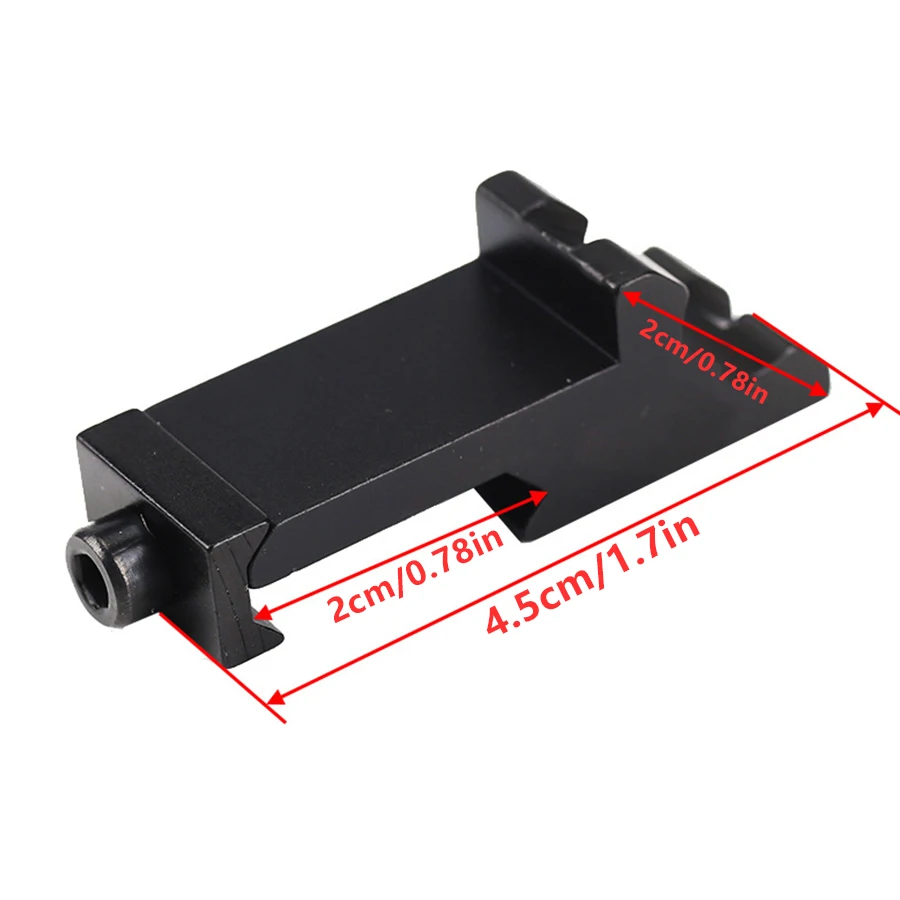 전술 손전등 레이저 스코프 마운트 사냥 소총, 45 도 각도 오프셋 사이드 어댑터, RTS 20mm 레일 무기