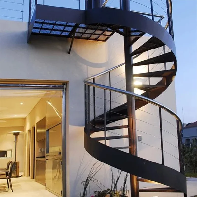 Custom.Tiling Interior Telescopic Stairs Wrought Iron Staircase