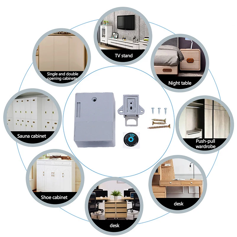 

Смарт-датчик, невидимый замок RFID, карта Keykob, замок для ящика, скрытые блокировочные цифровые замки «сделай сам» для шкафа, гардеробной, мебели