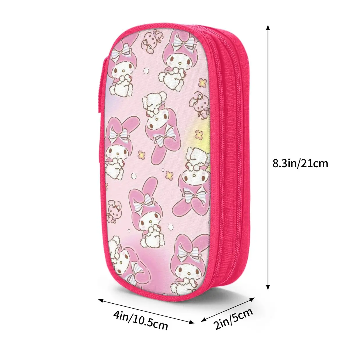 Cute My Melody Pen Box Double Layer Large Capacity For School Pencilcase Suprise Gift
