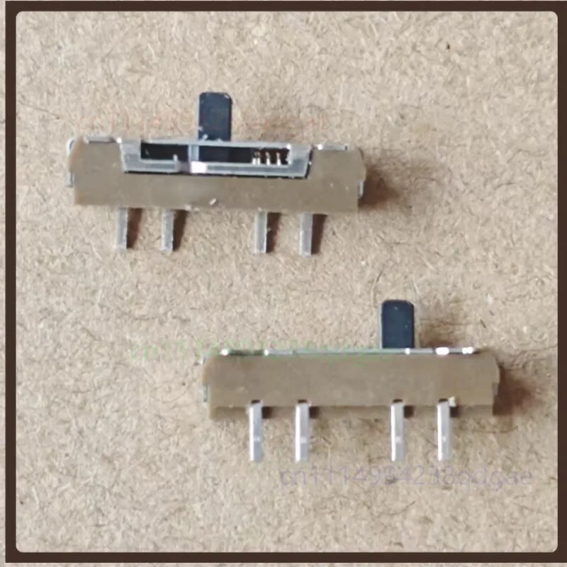 1PCS For SMD Slide Switch 4 Pin 3 Position For Audio Equipment One Side Self Reset Toggle Switch 2MM Lever Height Tape Reel